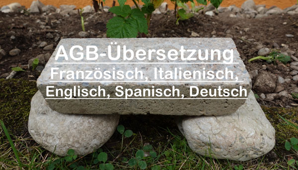 AGB-Übersetzung für Französisch, Italienisch, Englisch, Spanisch, Deutsch