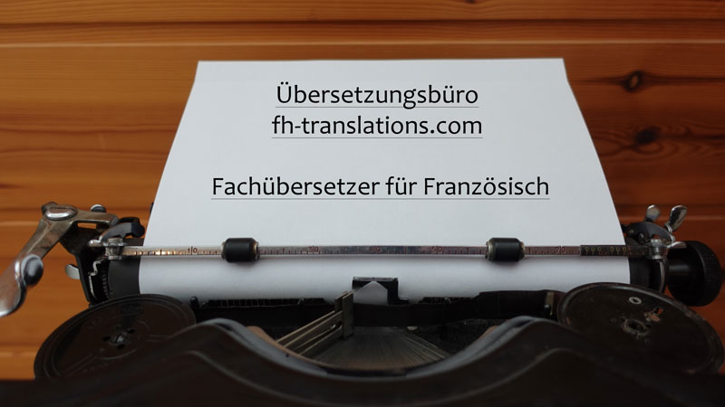 Französisch-Fachübersetzer