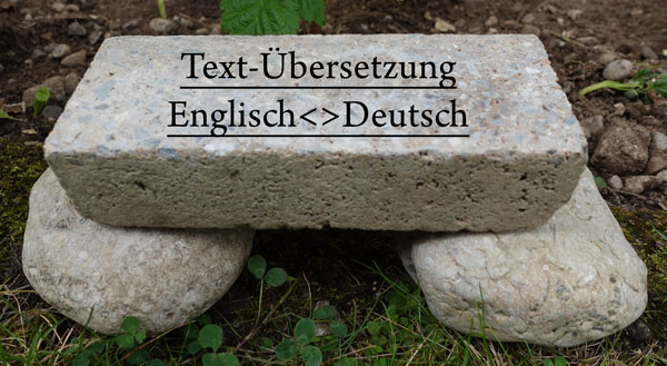 Text-Übersetzung Englisch