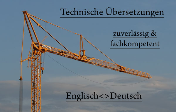 Technische Übersetzung Englisch