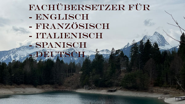 Fachübersetzer Französisch, Englisch, Spanisch, Italienisch, Deutsch