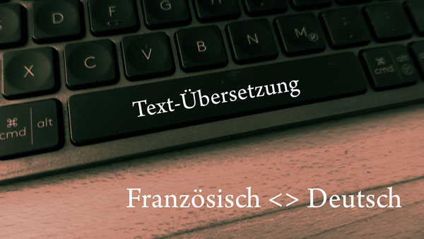 Text-Übersetzung Französisch