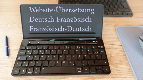 Übersetzung Französisch-Deutsch der Website